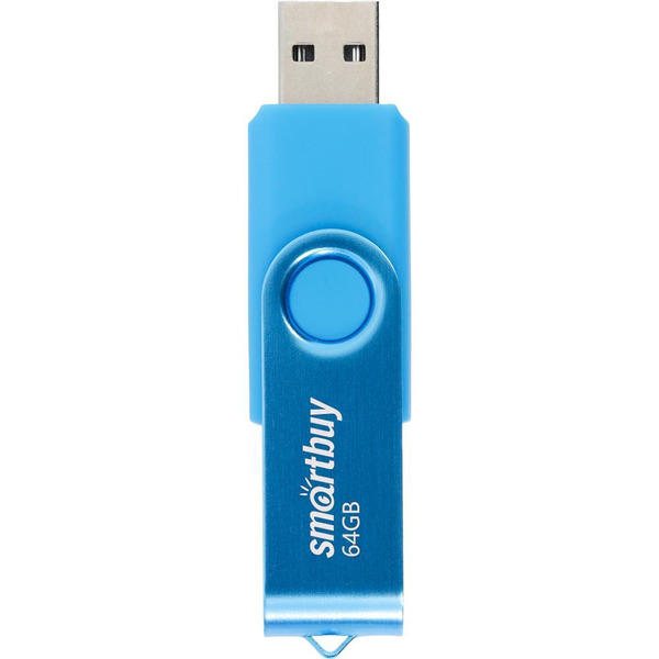 USB флэш-диск 2.0 Smartbuy 064GB Twist Blue (SB064GB2TWB)