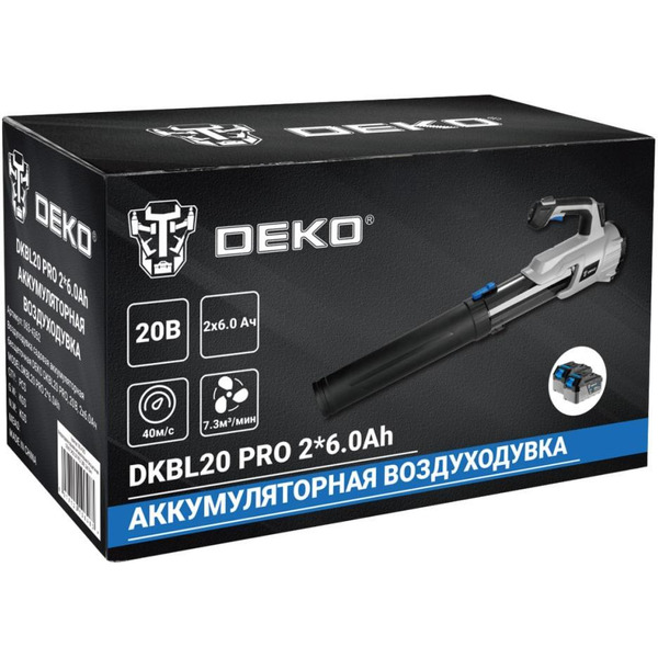 Воздуховка Deko DKBL20 Pro 063-4362 (с 2-мя АКБ и ЗУ)