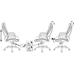 Кресло Бюрократ T-9950/BLACK (черный)