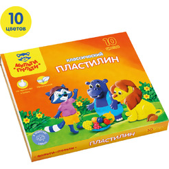 Пластилин Мульти-пульти Приключения Енота КП_10208 (10 цв)
