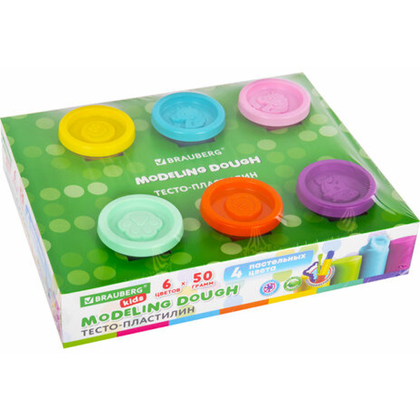 Пластилин BRAUBERG KIDS 106719 (6 цв.)