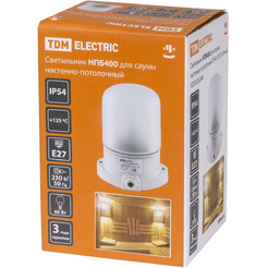 Светильник для сауны TDM НПБ400 (белый)