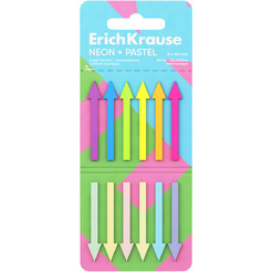 Клейкие закладки Erich Krause Neon + Pastel 65140