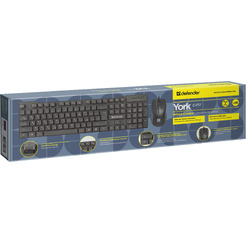 Комплект клавиатура + мышь Defender C-777 (черный)