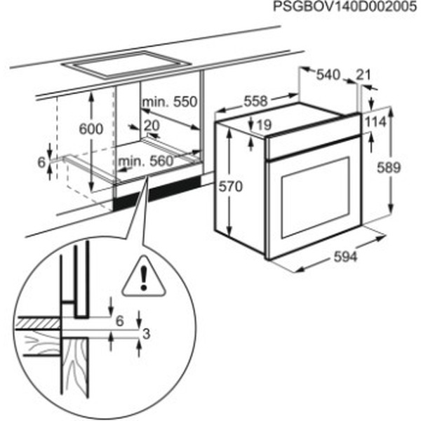 Духовой шкаф Electrolux OEF5C50V