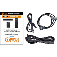 Источник бесперебойного питания Kiper Power Online ONE 1K RM Gen1 IEC (1000VA/1000W)