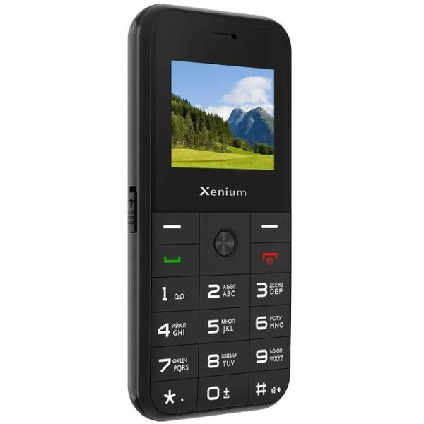 Кнопочный телефон Xenium X718 (черный)