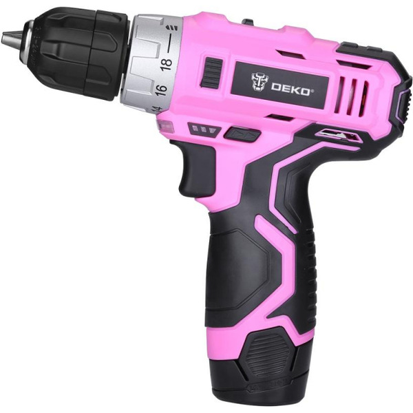 Дрель-шуруповерт Deko GCD12DU3 PINK SET2 (063-4171)