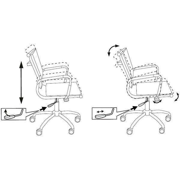Кресло Бюрократ CH-993-Low (серый)