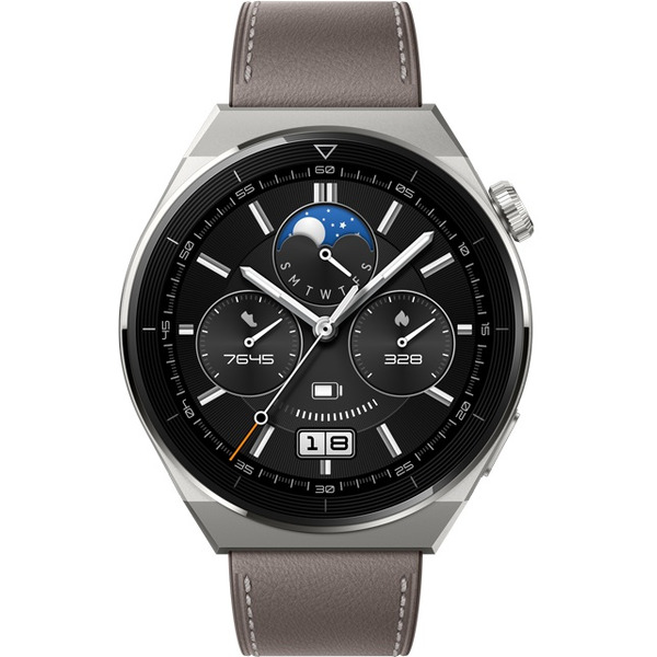 Умные часы Huawei Watch GT 3 Pro Titanium 46 мм (ODN-B19) Gray strap