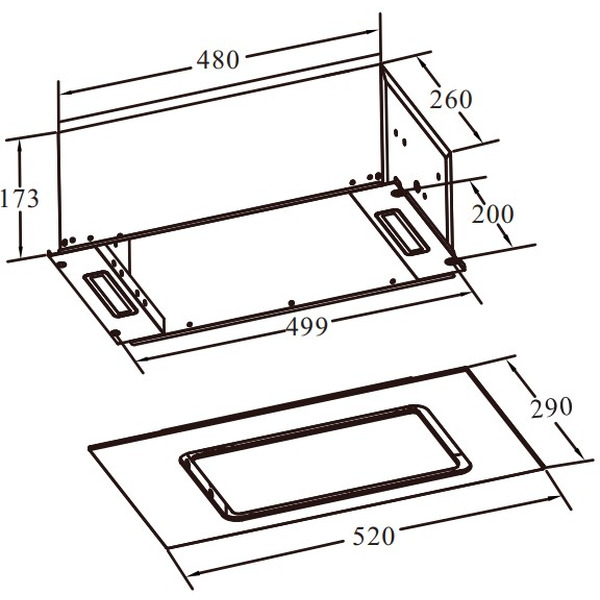 Кухонная вытяжка Weissgauff Intense 600 Touch Black Glass