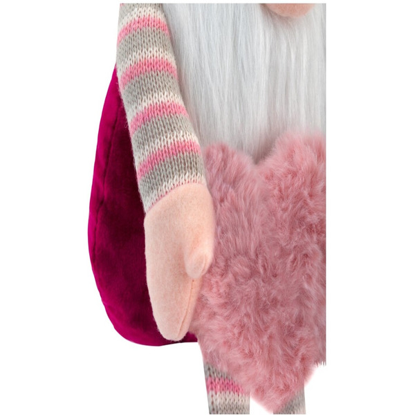 Украшение новогоднее интерьерное ЗОЛОТАЯ СКАЗКА Гном с сердечком 592524