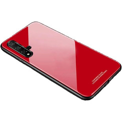 Накладка CASE Glassy Huawei Nova 5T / Honor 20 (красный)