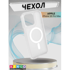 Бампер BINGO Model Magnetic для APPLE iPhone 16 Pro Max белый