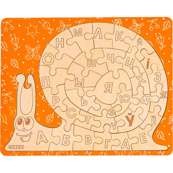 Белорусский алфавит Woody Разумны слімак 07616