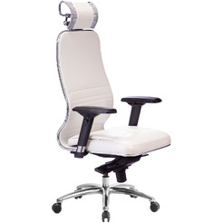 Кресло офисное МЕТТА Samurai S-1.04 белый лебедь