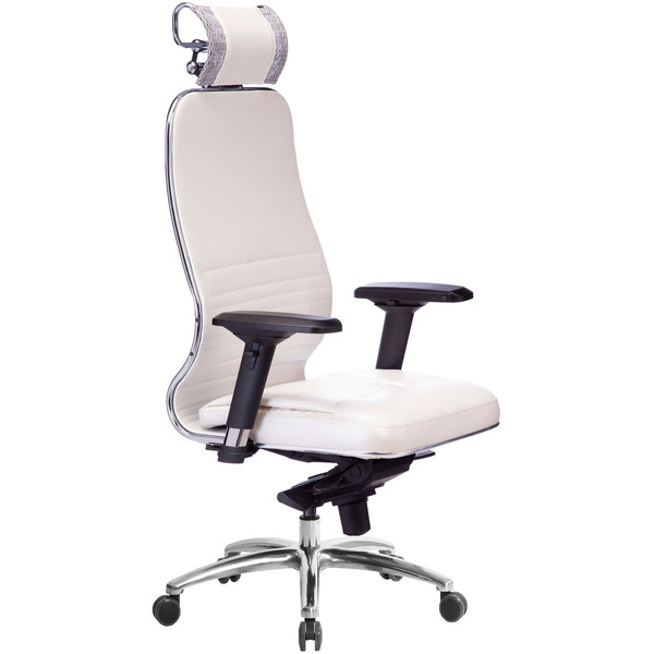 Кресло офисное МЕТТА Samurai S-1.04 белый лебедь