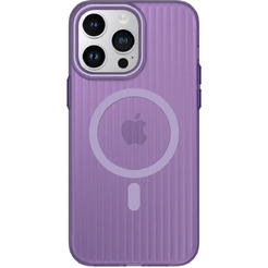 Задняя накладка CASE Translucent Strip Apple iPhone 14 Pro Max (фиолетовый)