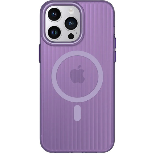 Задняя накладка CASE Translucent Strip Apple iPhone 14 Pro Max (фиолетовый)