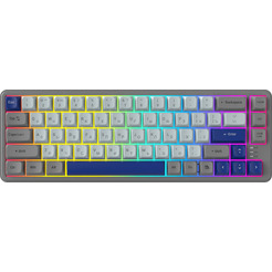 Клавиатура Ritmix RKB-568BL (серый/голубой)