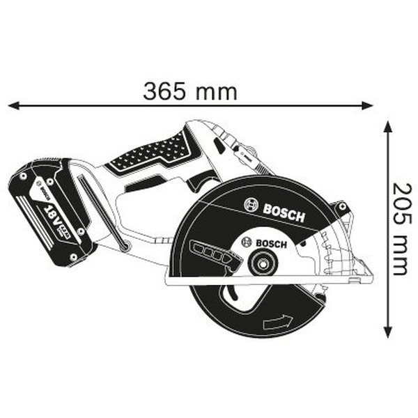 Дисковая пила Bosch GKM 18 V-LI (06016A4000)