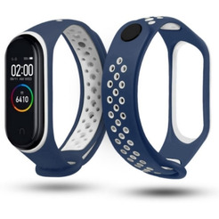 Ремешок CASE Nike для Mi Band 3/4 сине-белый