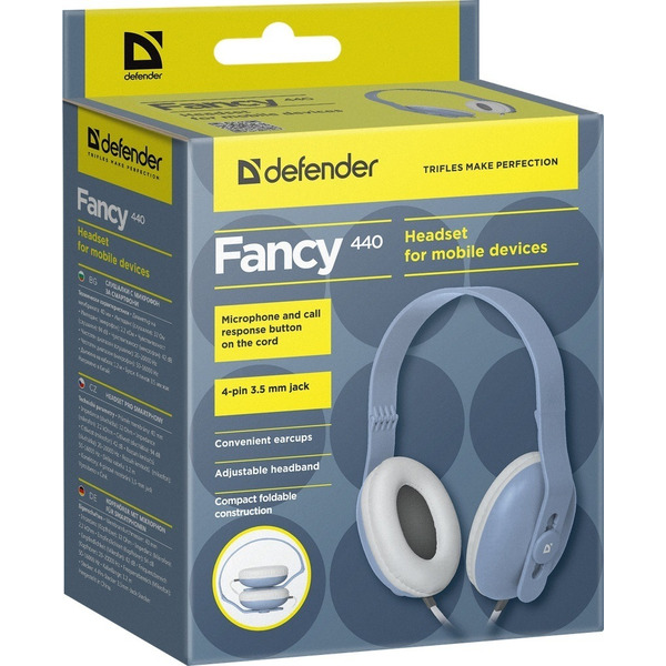 Наушники Defender Fancy 440 (голубой)