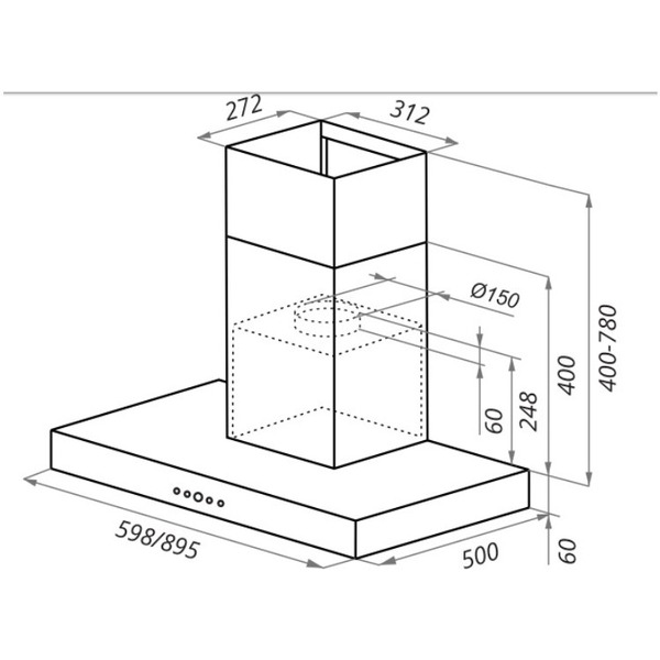 Кухонная вытяжка MAUNFELD Norfolk 90