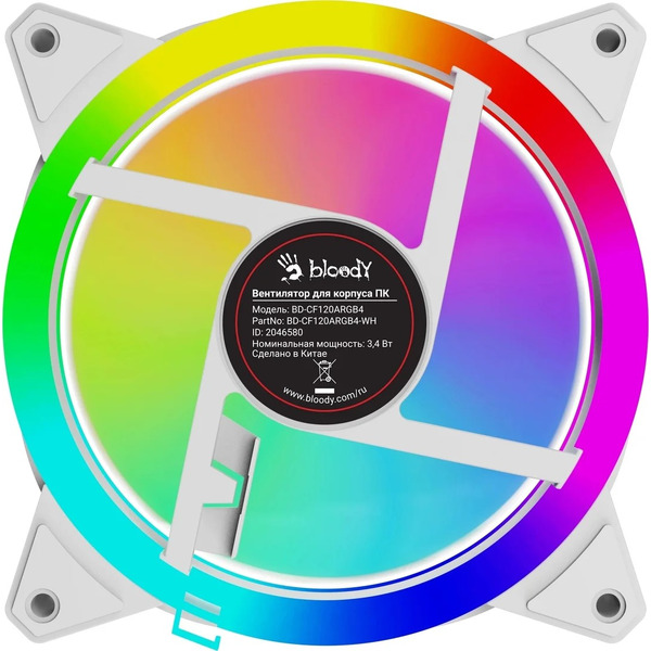 Вентилятор для корпуса Bloody BD-CF120ARGB4-WH