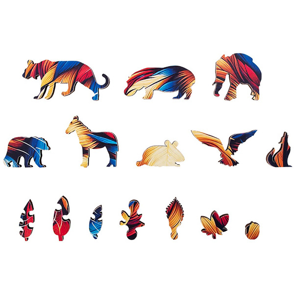 Сувенирный пазл MASTER WOOD Лев SWPL