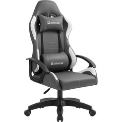 Игровое кресло DEFENDER Chromos Серый/Белый (64675)