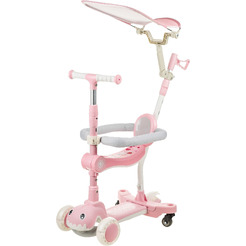 Самокат детский Ricos T-Rex JSCML603B (белый/розовый)