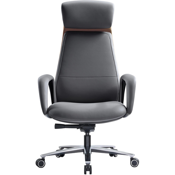 Кресло HAWASAN EX-820 (экокожа, графит/коричневый)