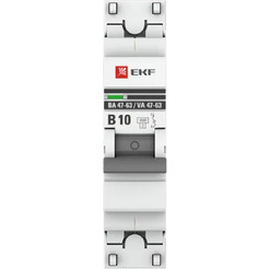 Выключатель автоматический EKF ВА 47-63 1P 10А (B) 4.5kA PROxima