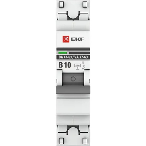 Выключатель автоматический EKF ВА 47-63 1P 10А (B) 4.5kA PROxima