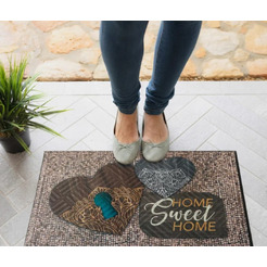 Коврик грязезащитный Multy Home Lima 45x75 EU5000096 (принт Hearts)