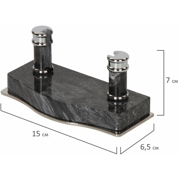 Набор настольный GALANT 231192 (8 предметов, черный мрамор/серебристые металл. детали)