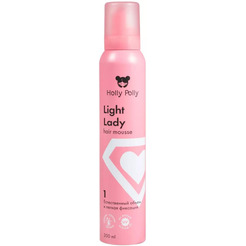 Мусс для волос Holly Polly Light Lady Естественный Объем и Легкая Фиксация, 200 мл