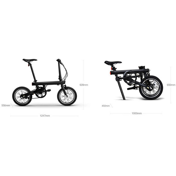 Электровелосипед XIAOMI MiJia QiCycle Folding Electric Bike Black
