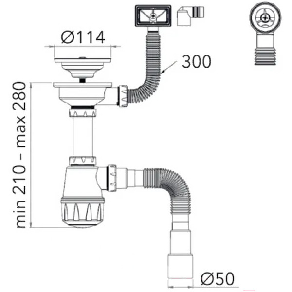 Сифон AV Engineering AVE129776