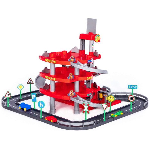 Паркинг Полесье Паркинг 4-уровневый с дорогой и автомобилями (красный) 44723