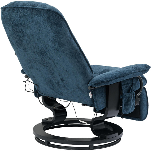 Массажное кресло Calviano 22 (синий плюш)