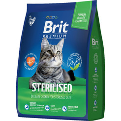 Сухой корм для кошек Брит Premium Cat Sterilized Chicken 5049585 (2кг)
