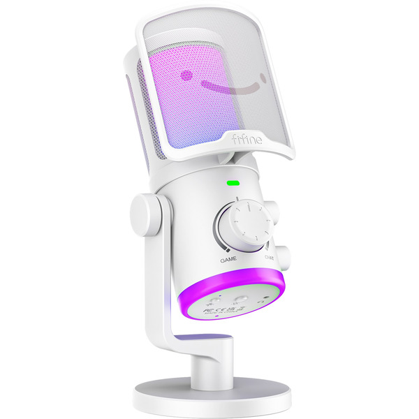 Микрофон FIFINE AM6W White электретный (малый конденсатор)
