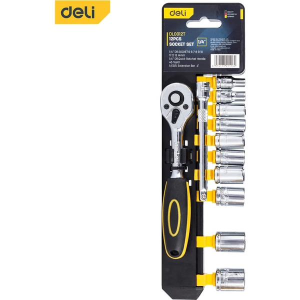 Набор торцевых головок Deli EDL0012T