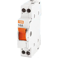 Переключатель модульный TDM МП-63 1P 16А SQ0224-0003