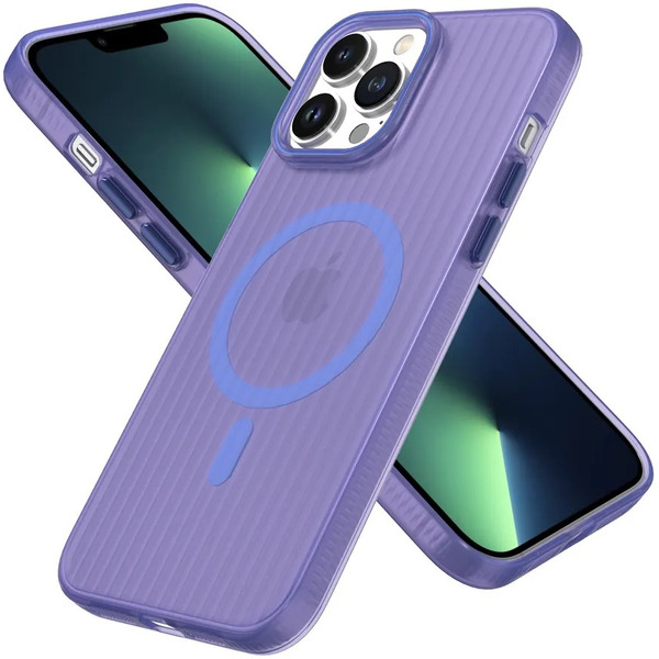 Задняя накладка CASE Translucent Strip Apple iPhone 13 Pro Max (синий)