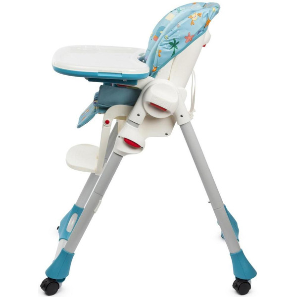 Стульчик для кормления Chicco new POLLY 2 В 1 SEA DREAMS 4 колесика