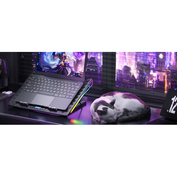 Подставка для ноутбука с активным охлаждением EVOLUTION LCS-09 RGB