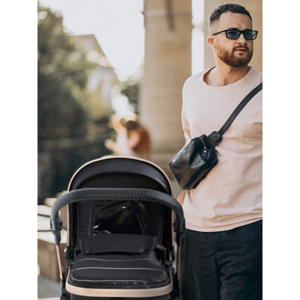 Детская универсальная коляска Sweet Baby Ranger 3в1 (Neo Black Gold)
